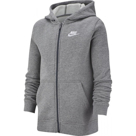 Sold 🚫 NIKE NWOT Grey zip up hoodie YOUTH LARGE - Picture 1 of 10